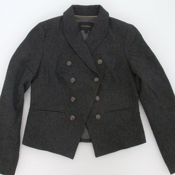Banana Republic Women's  Double Breasted Wool Blazer Size 6 - Picture 2 of 7